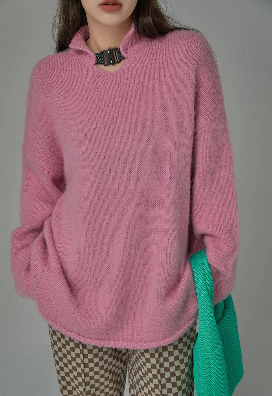 A Big Personality Long Knit Sweater