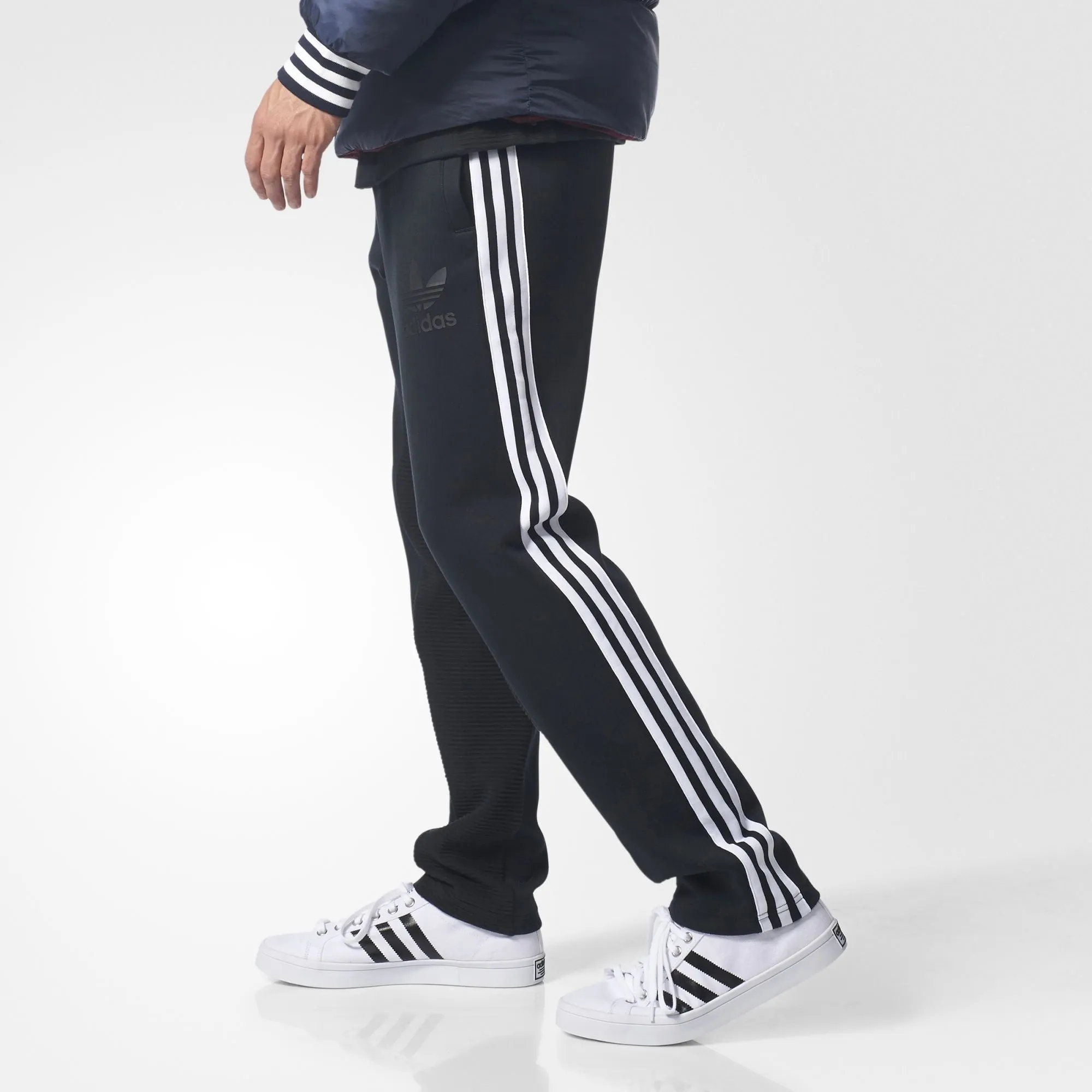 Adidas Mens's  Original Curated Fleece Pants Black/White