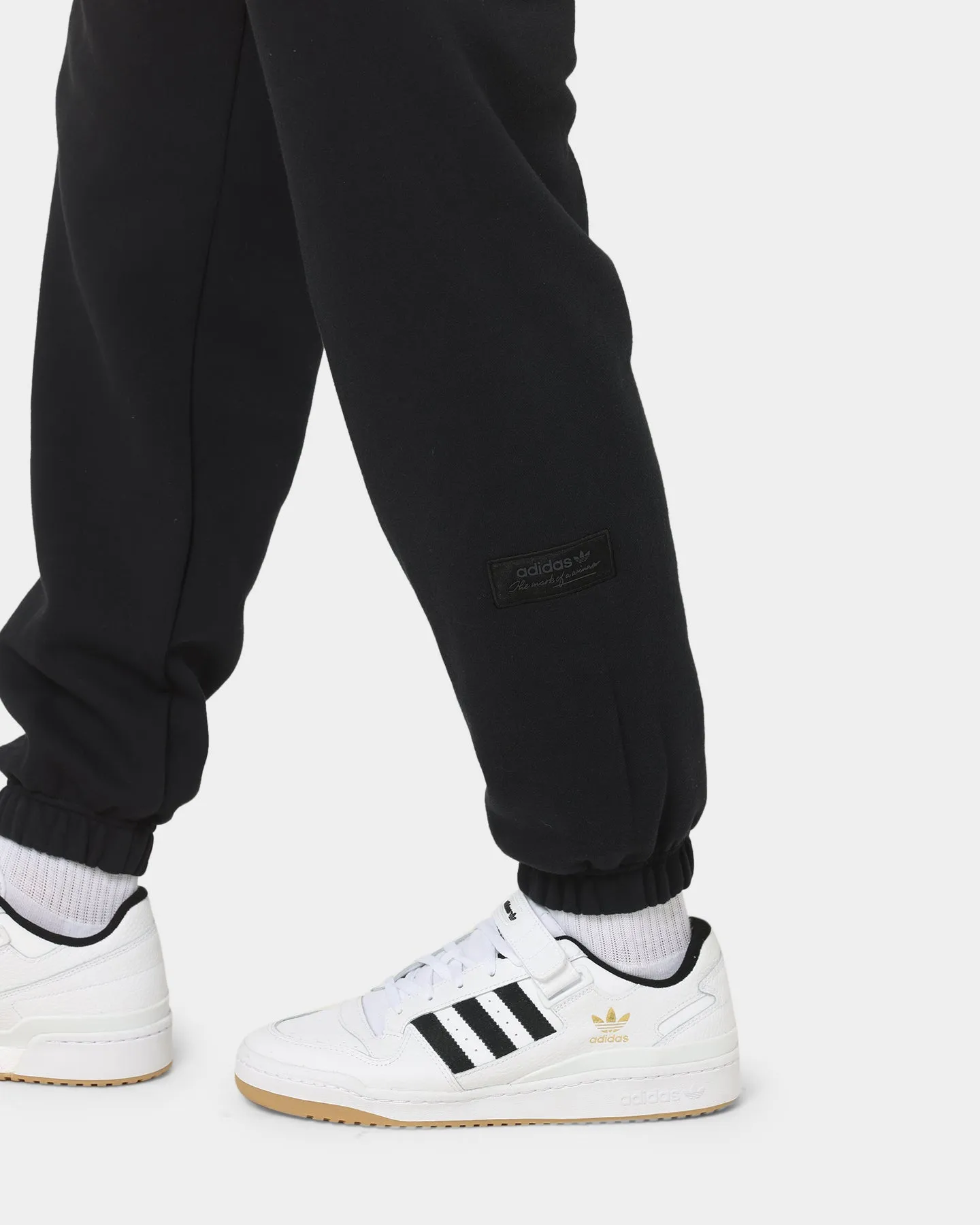 Adidas Trefoil Linear Sweat Pants Black