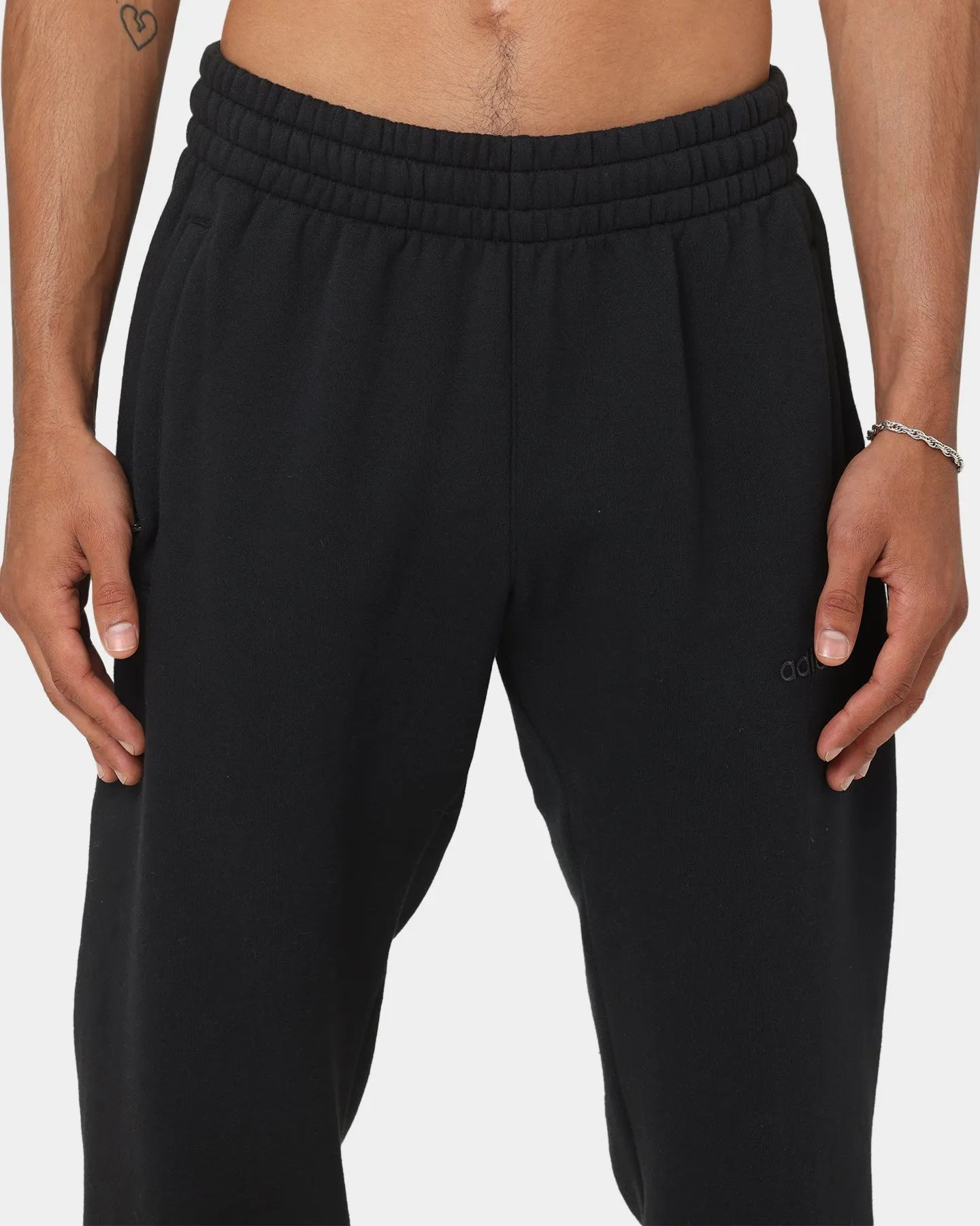 Adidas Trefoil Linear Sweat Pants Black