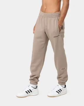 Adidas Trefoil Linear Sweat Pants Brown