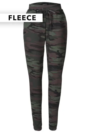 Alma Pants (Fleece) | Dusty Camo Dark Brown | Bukser fra Liberté