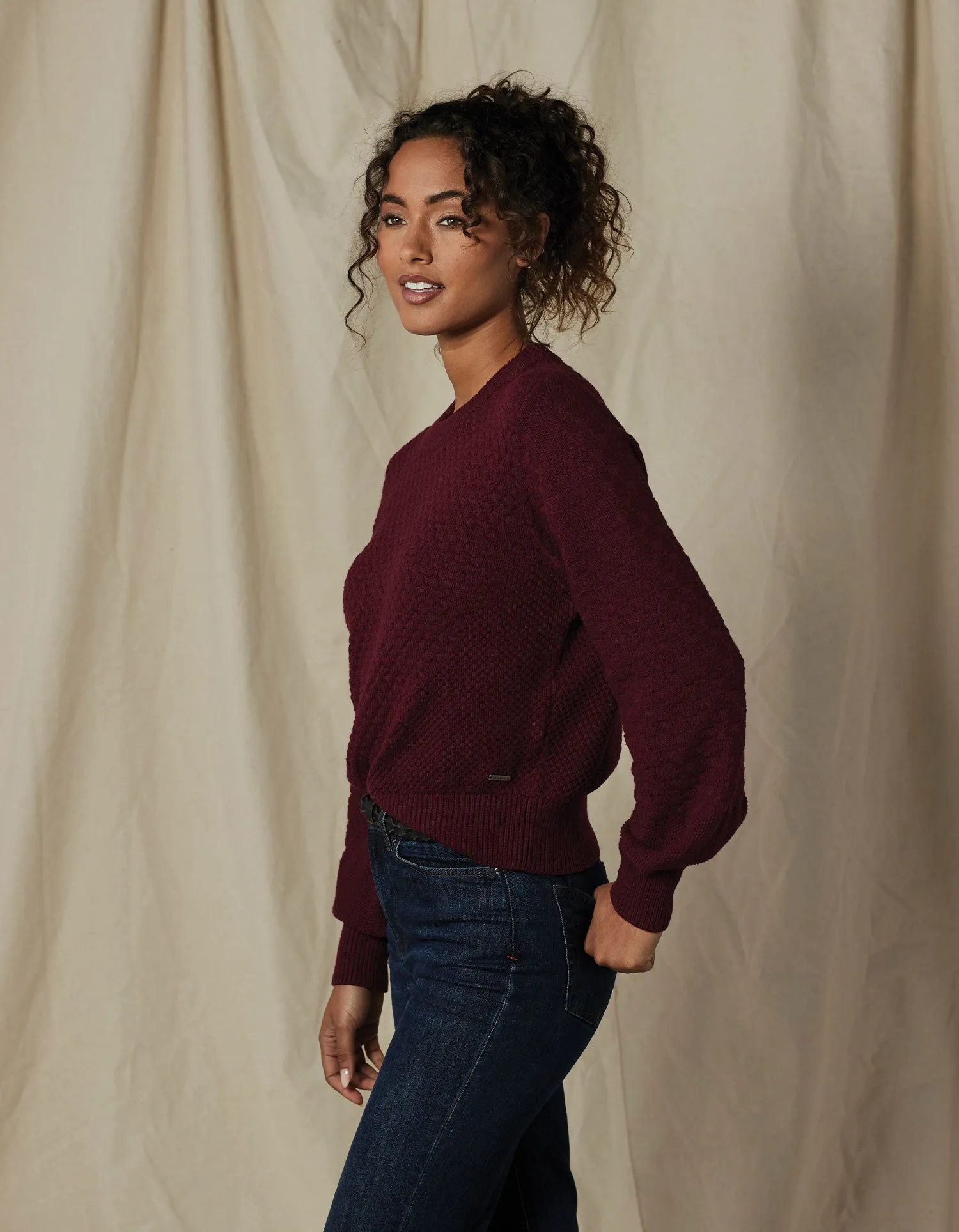 Colette Sweater in Wine