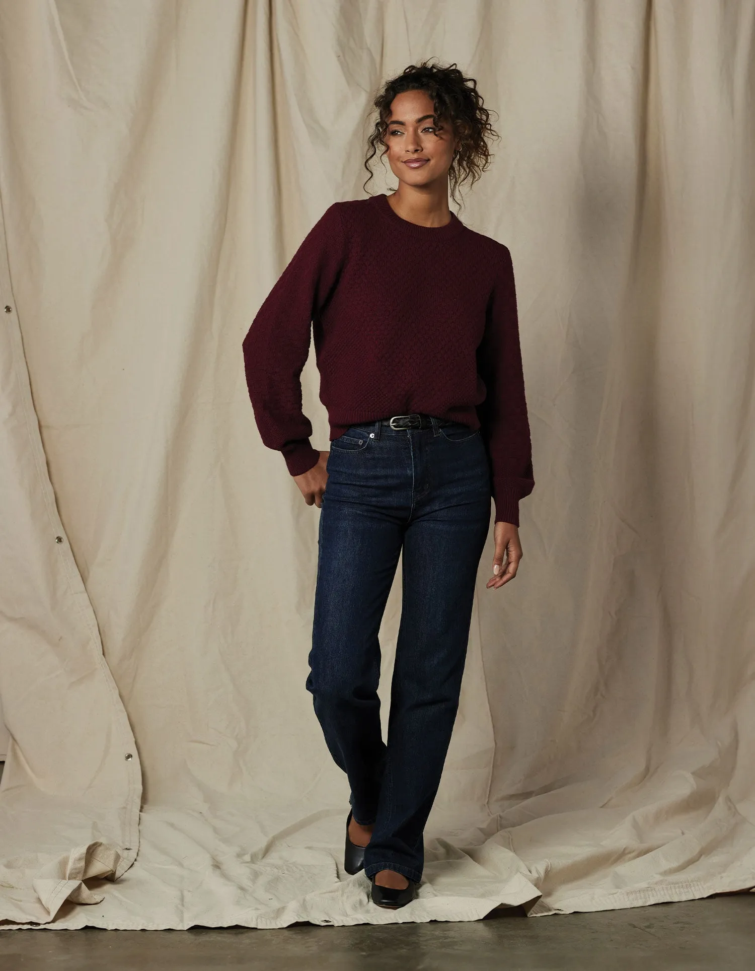 Colette Sweater in Wine