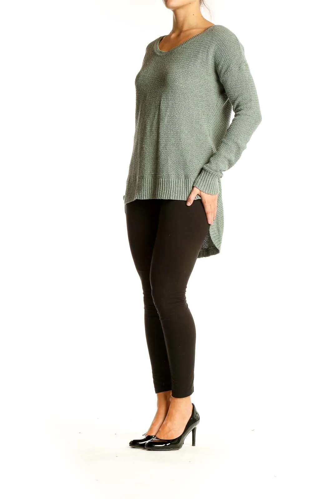 Emerald Green Knit Sweater