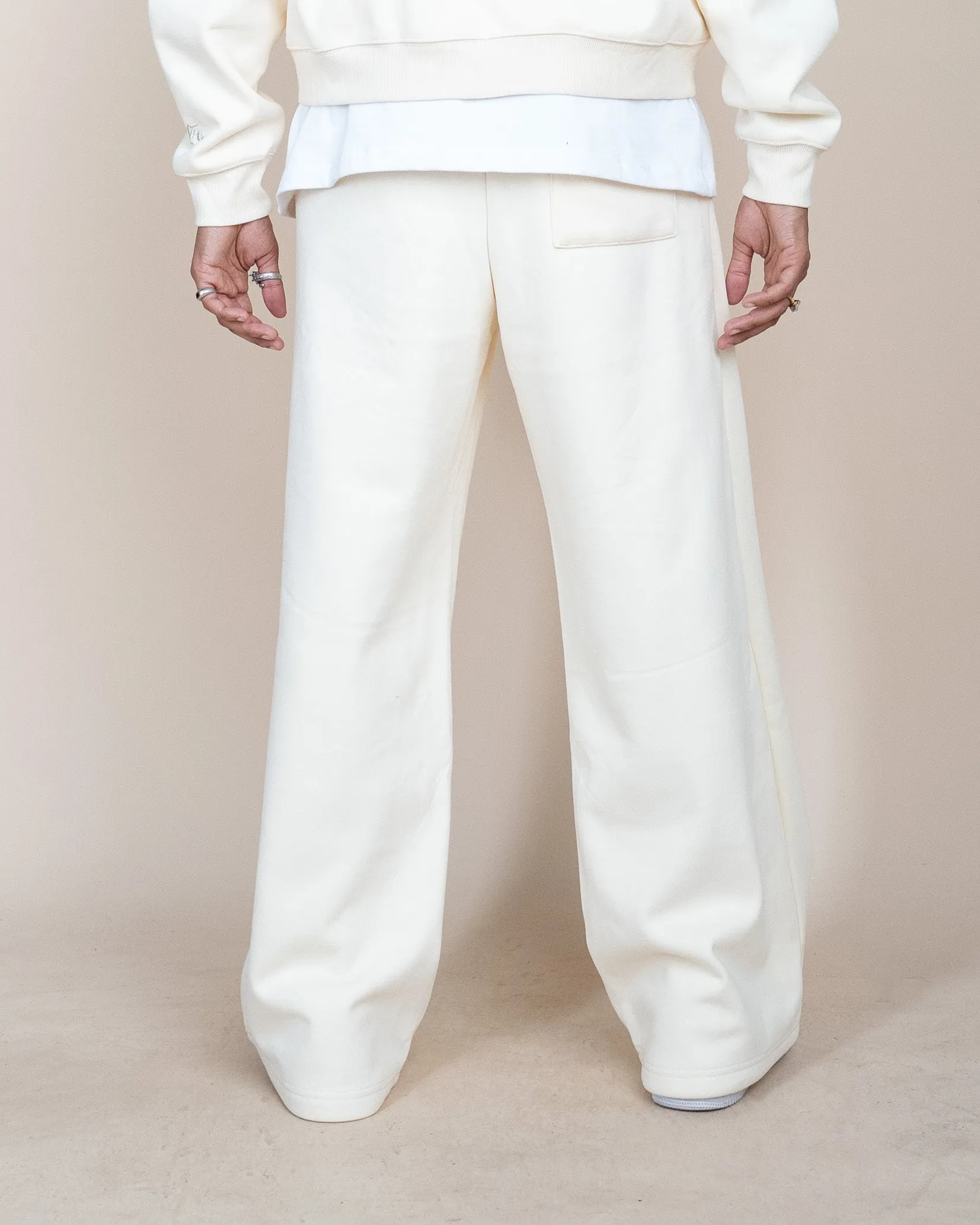 EPTM PERFECT BAGGY FLEECE PANTS - CREAM