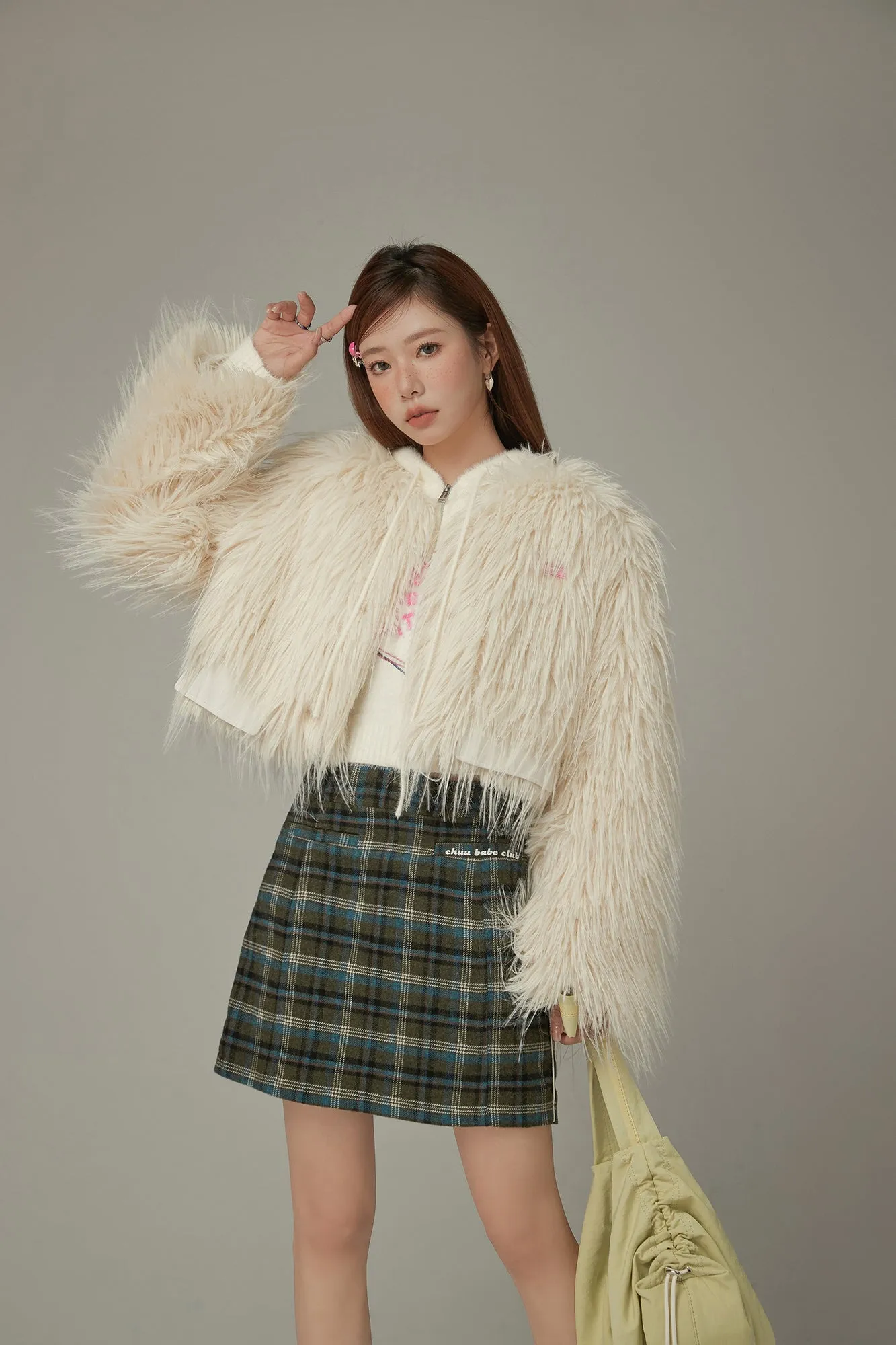 Faux Fur Loose Fit Jacket