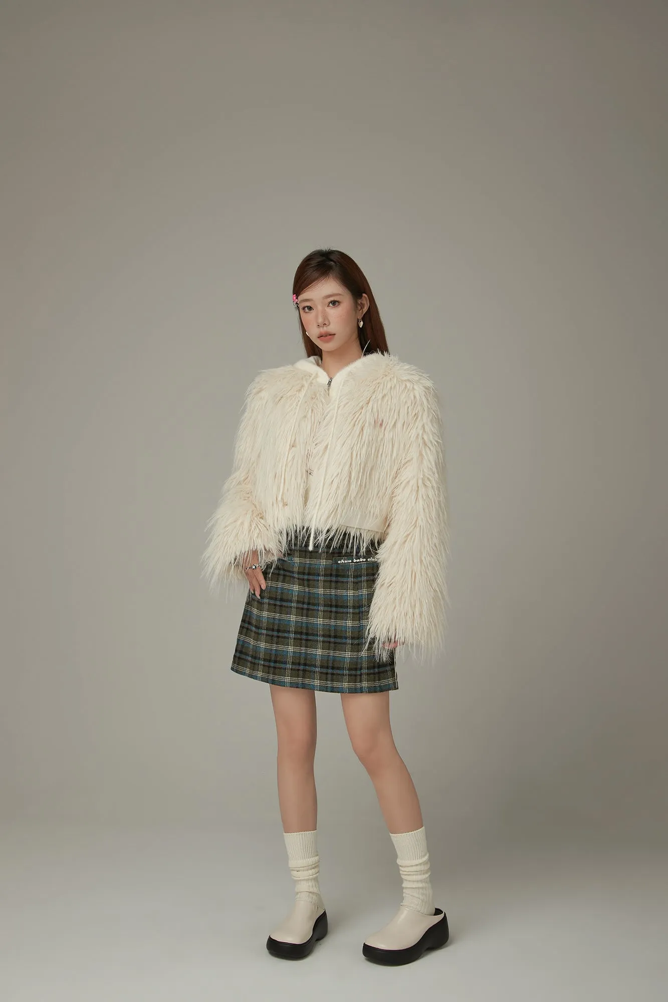 Faux Fur Loose Fit Jacket