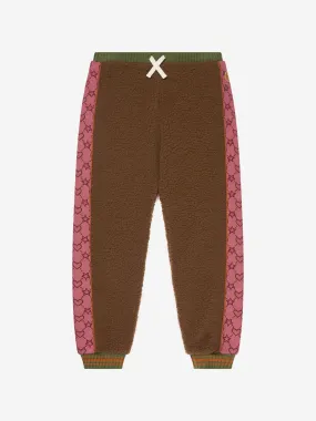 Gucci Girls Fleece Logo Trim Pants