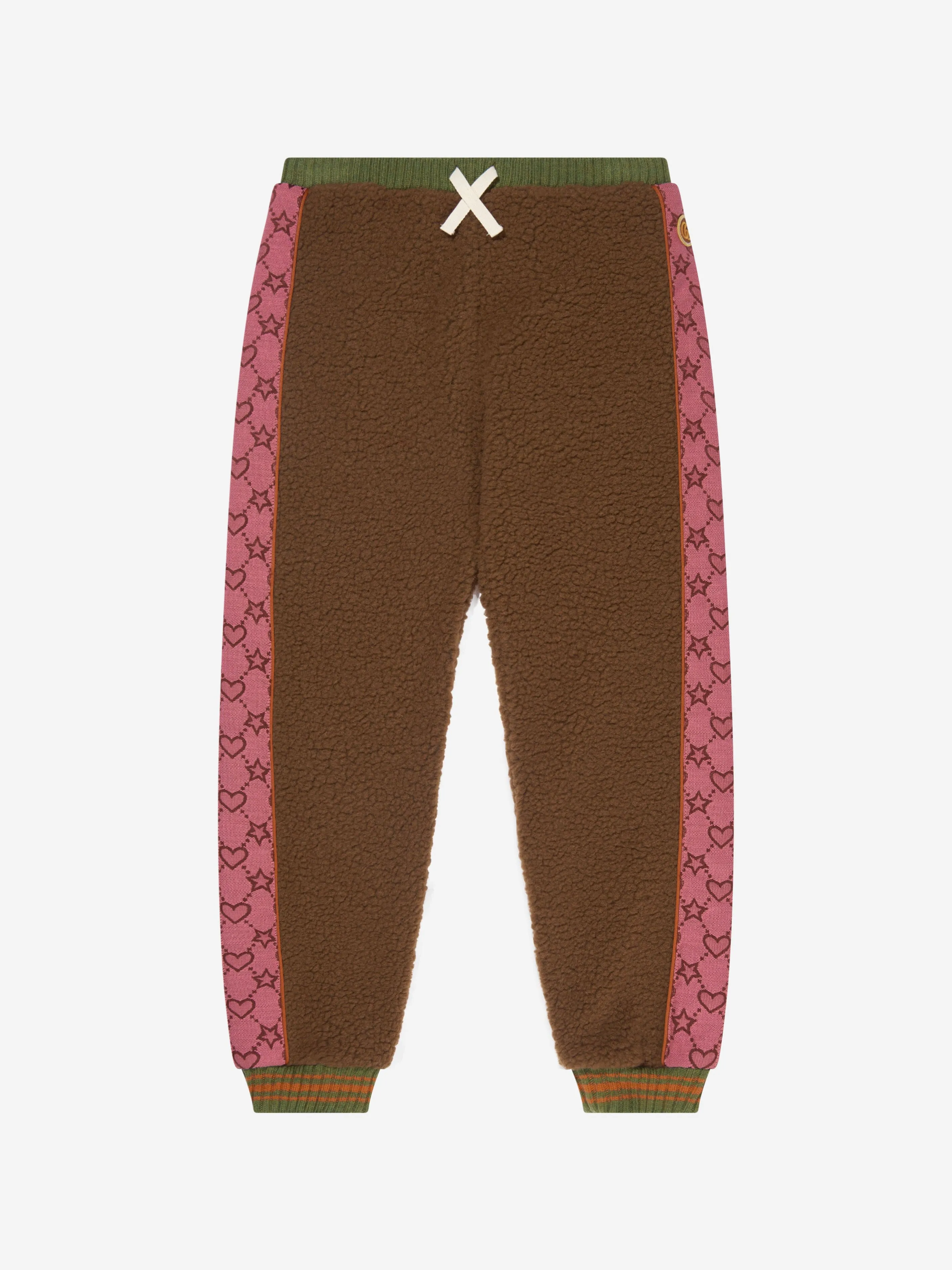 Gucci Girls Fleece Logo Trim Pants