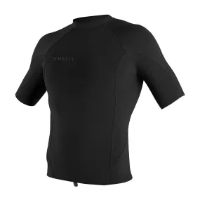 O'Neill Reactor 2 1mm Short Sleeve Wetsuit Top -Black/Black/Black