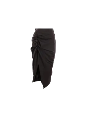 Panther Wool Draped Skirt