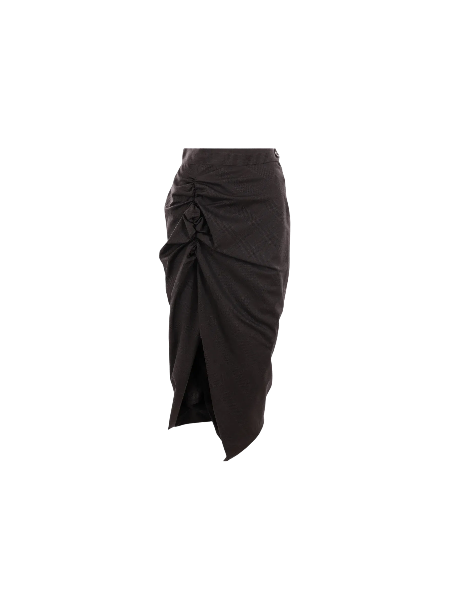 Panther Wool Draped Skirt