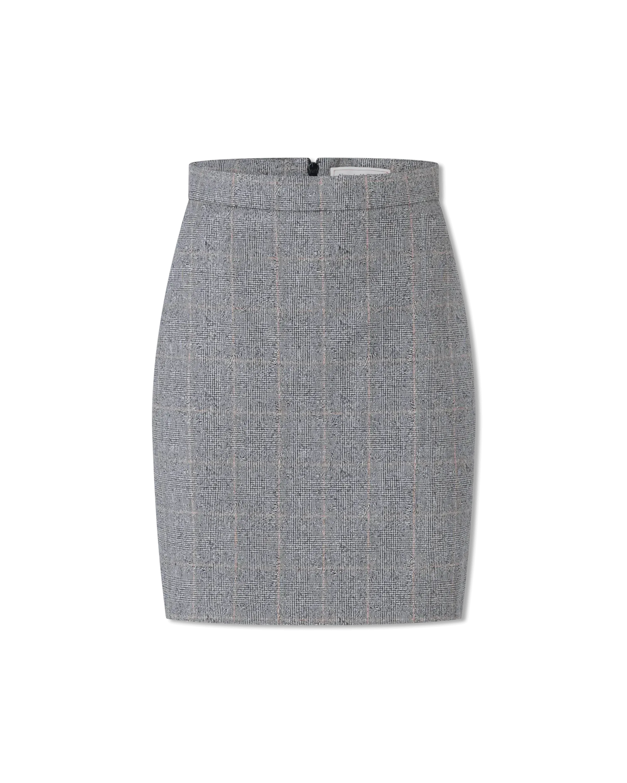 Pleated Wool Mini Skirt