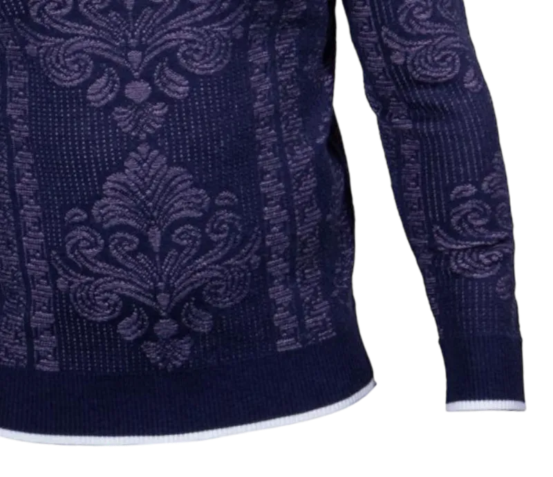 Prestige Navy Blue Men's Polo Sweaters No: SW-547 Navy