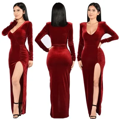 "Hot velvet" Long dress