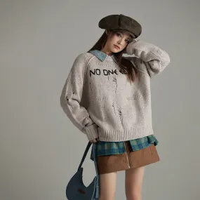 Raglan Oversize Knit Sweater