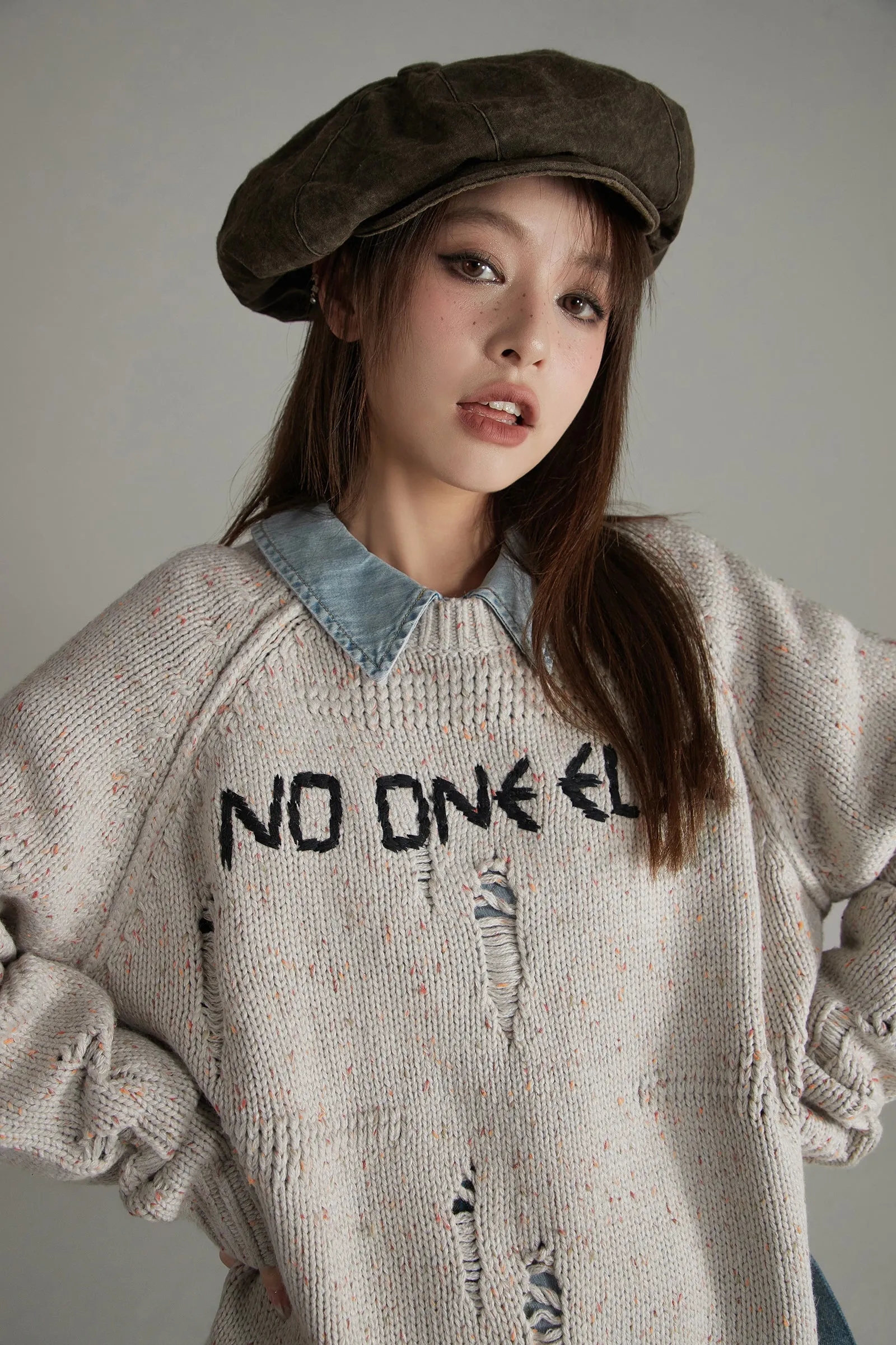 Raglan Oversize Knit Sweater