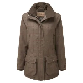 Schoffel Ptarmigan GORE-TEX Ladies Tweed Waterproof Coat - Sussex Tweed