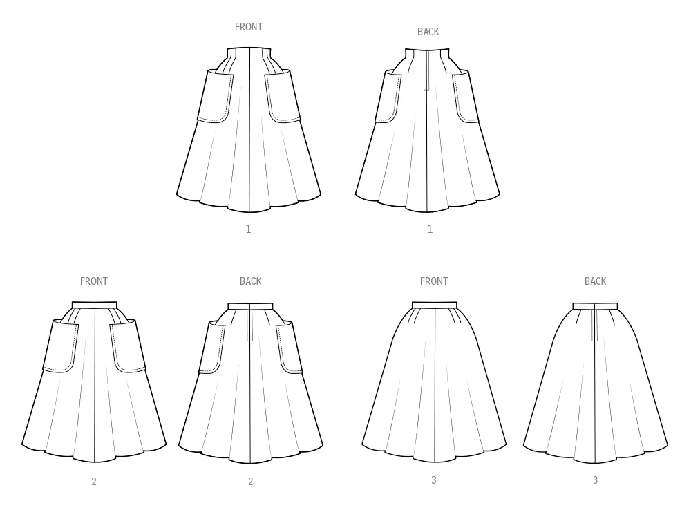 Simplicity Sewing Pattern 3016 Skirts