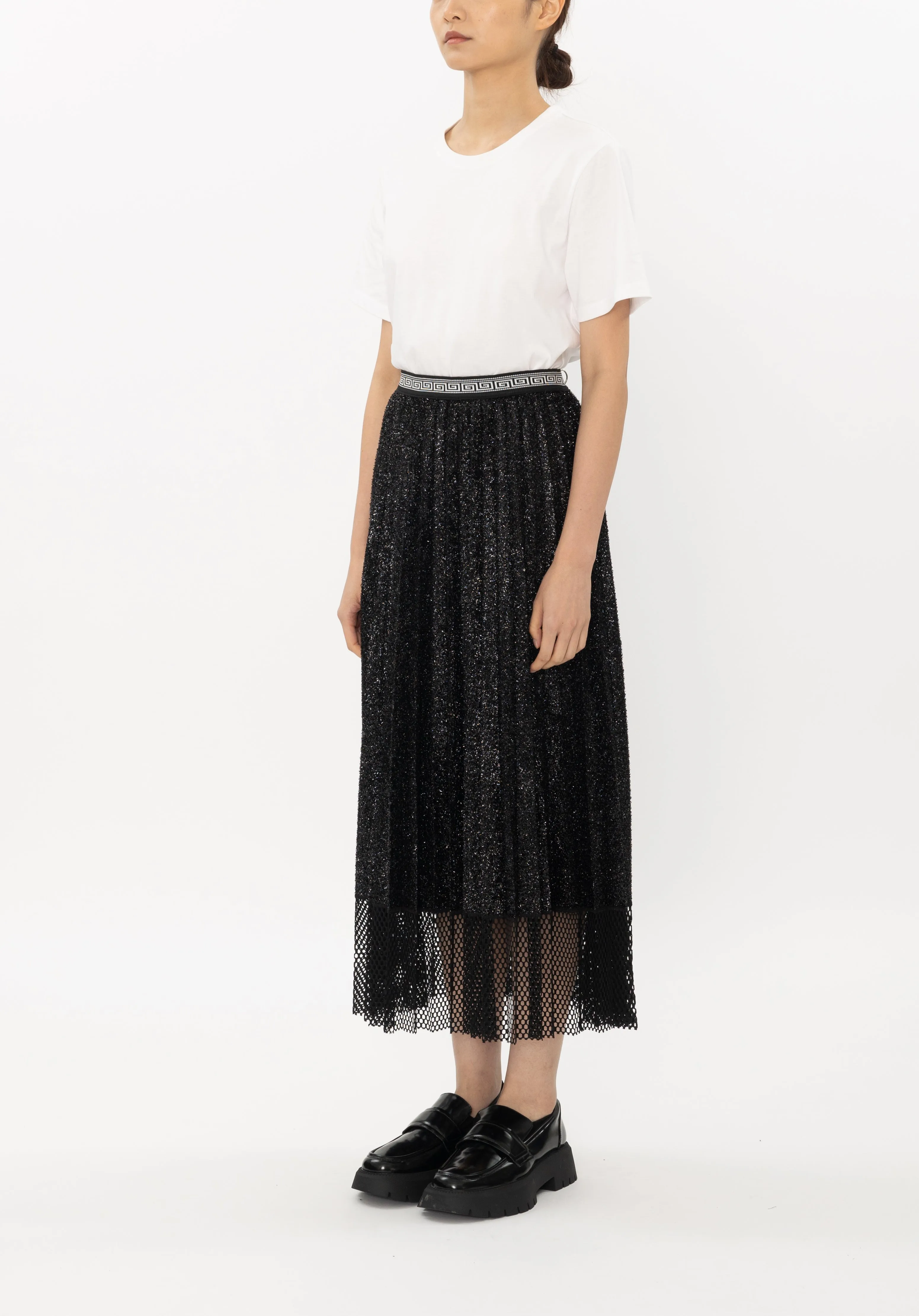 SOLID WOOL JERSEY SKIRTS