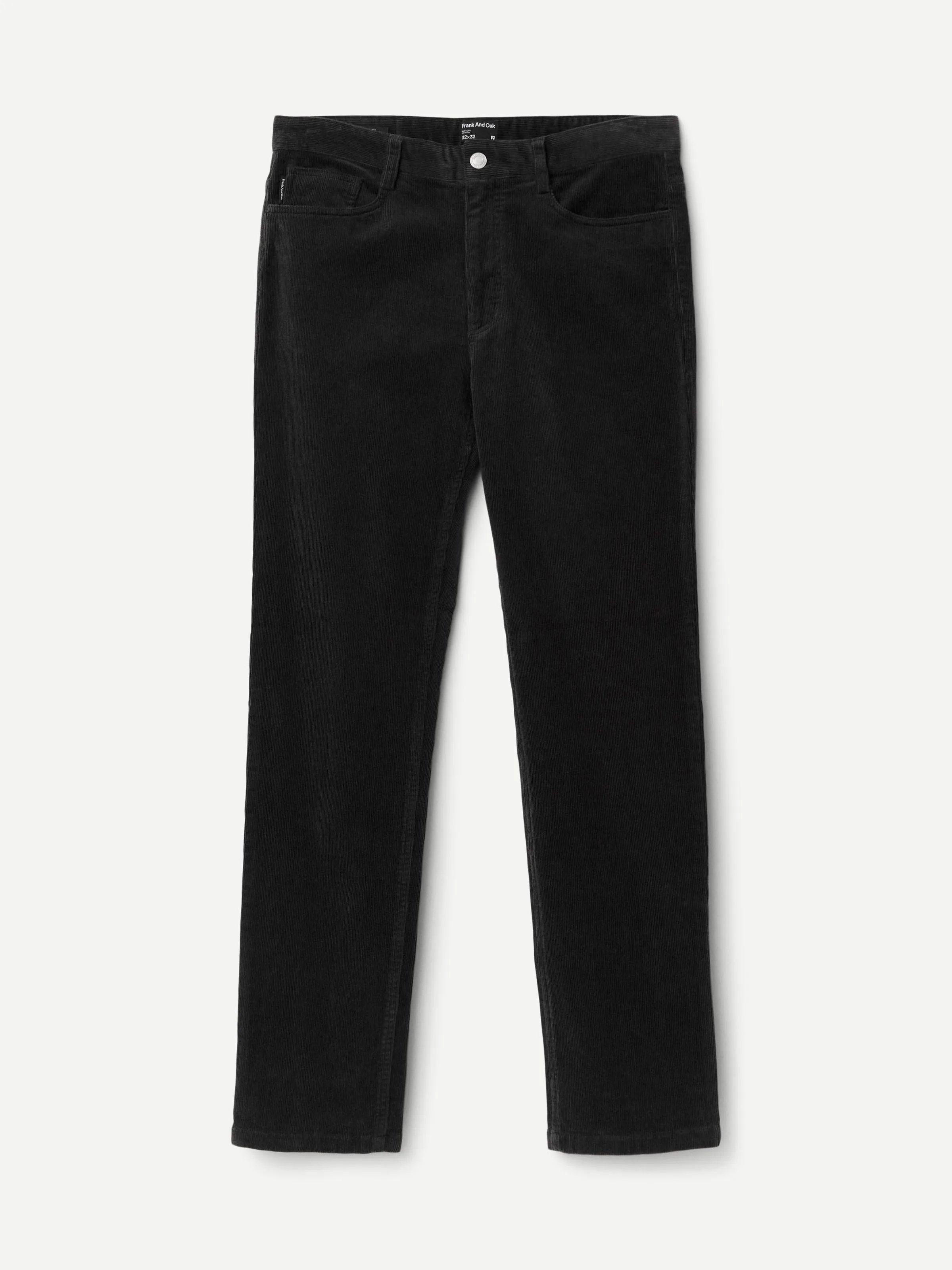 The Brunswick Slim Corduroy Pant in Washed Black