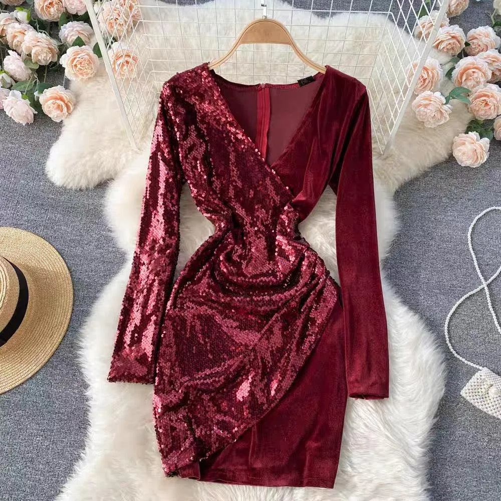 Tinsel Sequined Dress