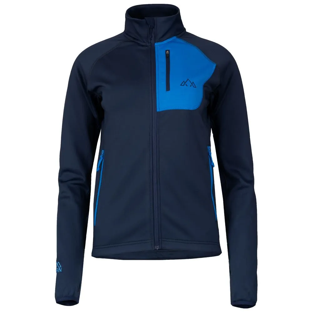 Womens Bresprekk Full Zip Fleece (Navy/Cobalt)