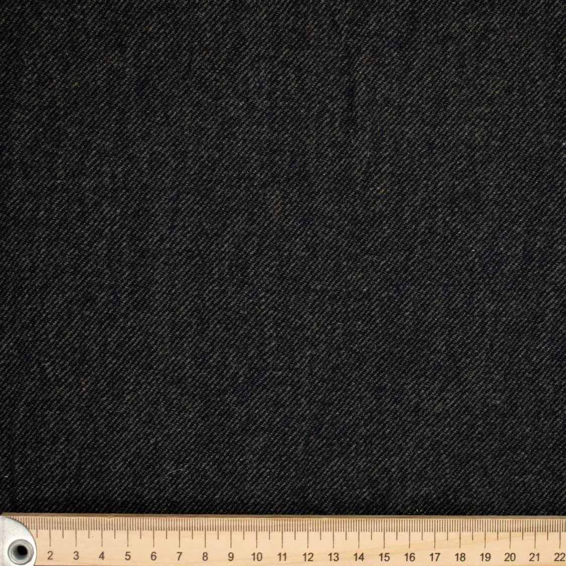 Wool Suiting Medium to Heavy Weight Design-10 Black